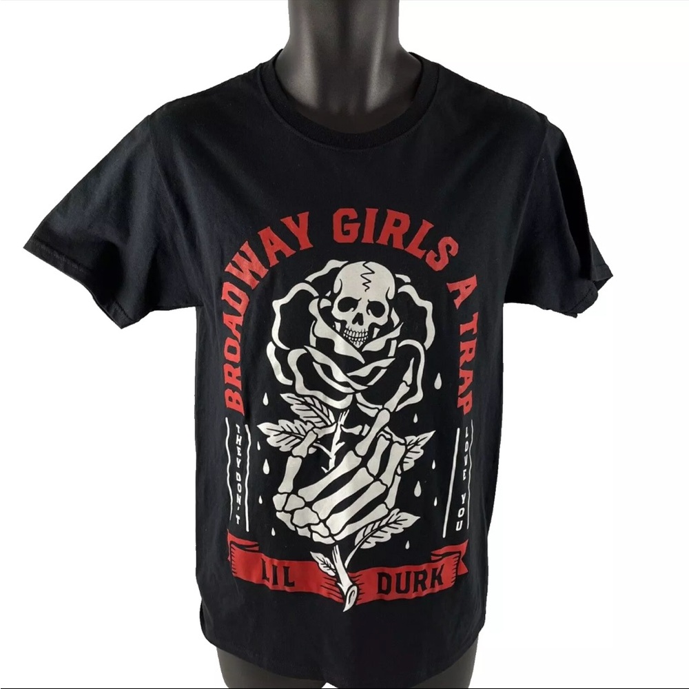 New Lil Durk Broadway Girls A Trap Graphic T-Shirt Sz‎ S NWOT